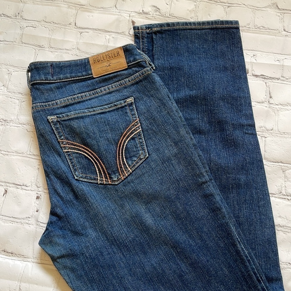 Hollister jeans 9 long dark wash